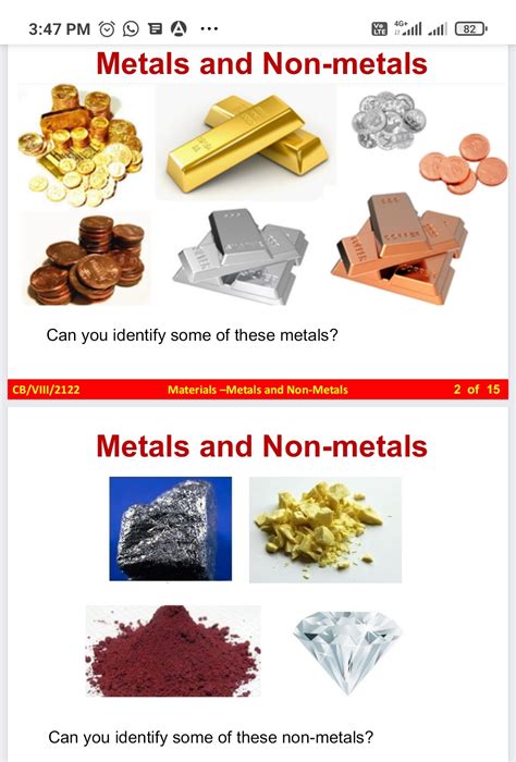 list of nonmetal materials